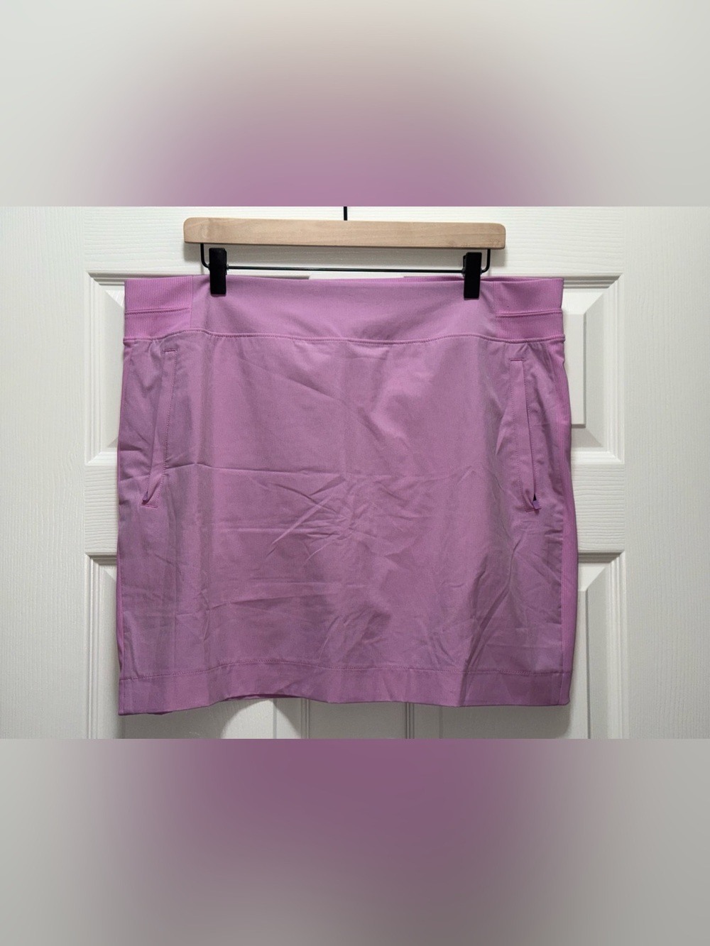 Member’s Mark XXL Pink Active Skort Built In Shorts Zip Pockets Stretch